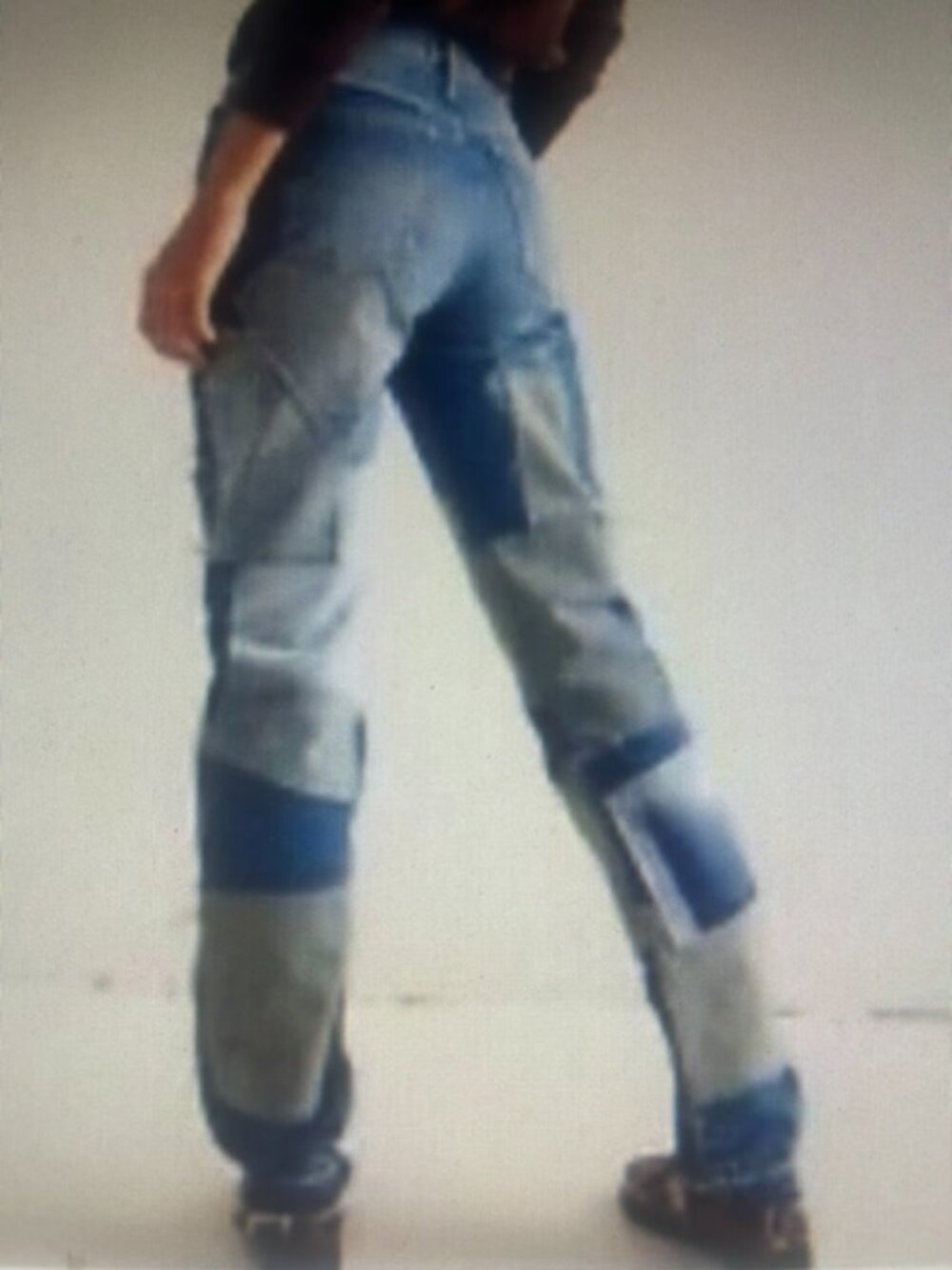 We The Free Free People Bare With Me Patchwork Straight Leg Denim Jeans - Picture 11 of 16